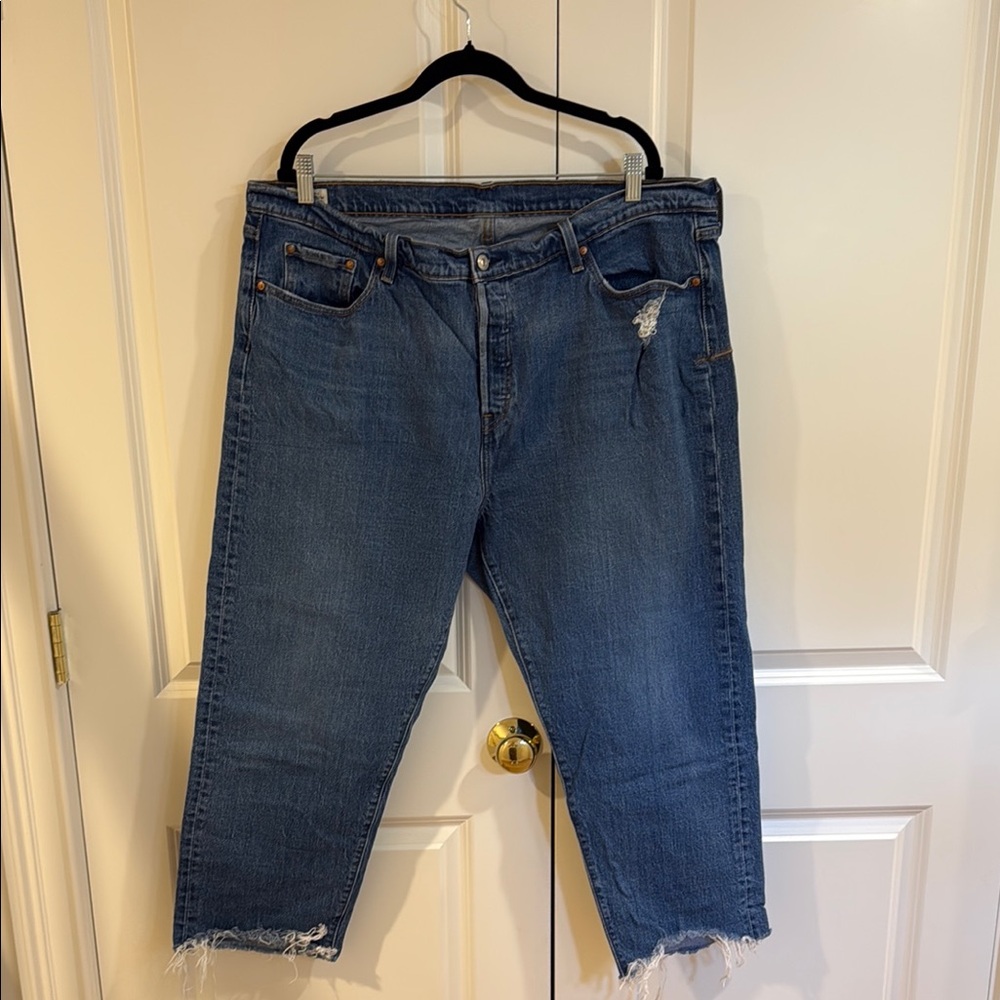 Blue Distressed Denim Jeans